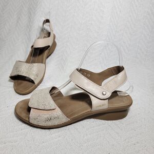 Mephisto Pattie Beige Sandal Size EU 39 US 9 EUC Comfort Made In Portugal